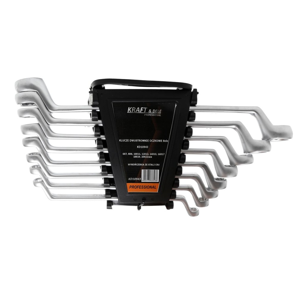 KLUCZE DWUSTRONNIE OCZKOWE 8el. KD10943