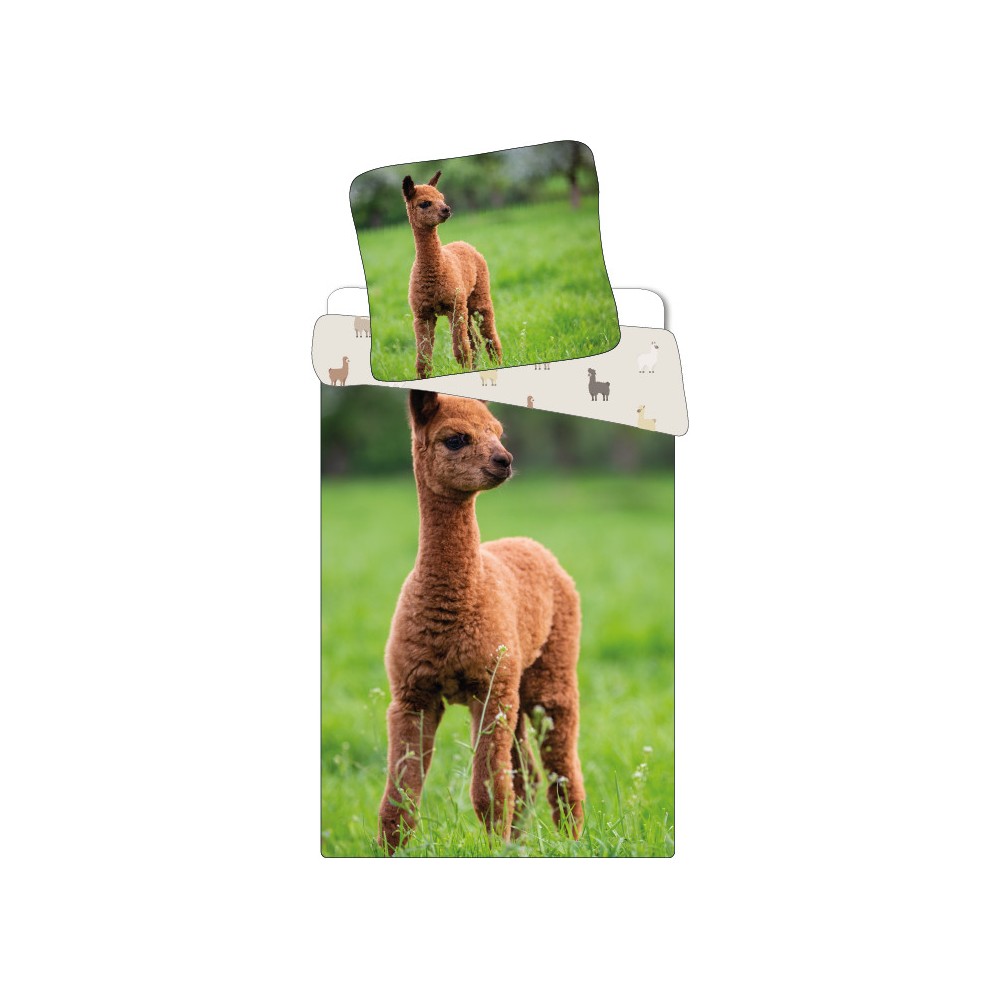 Llama children's bedding cover 100×135cm, 40×60cm