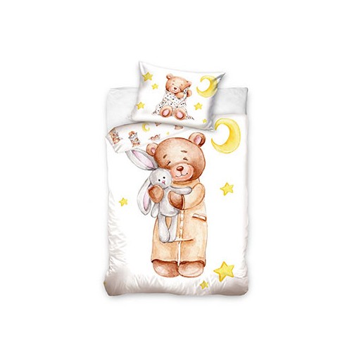 Teddy Bear Sleep s children's bedding set 90x120cm, 40x60 cm