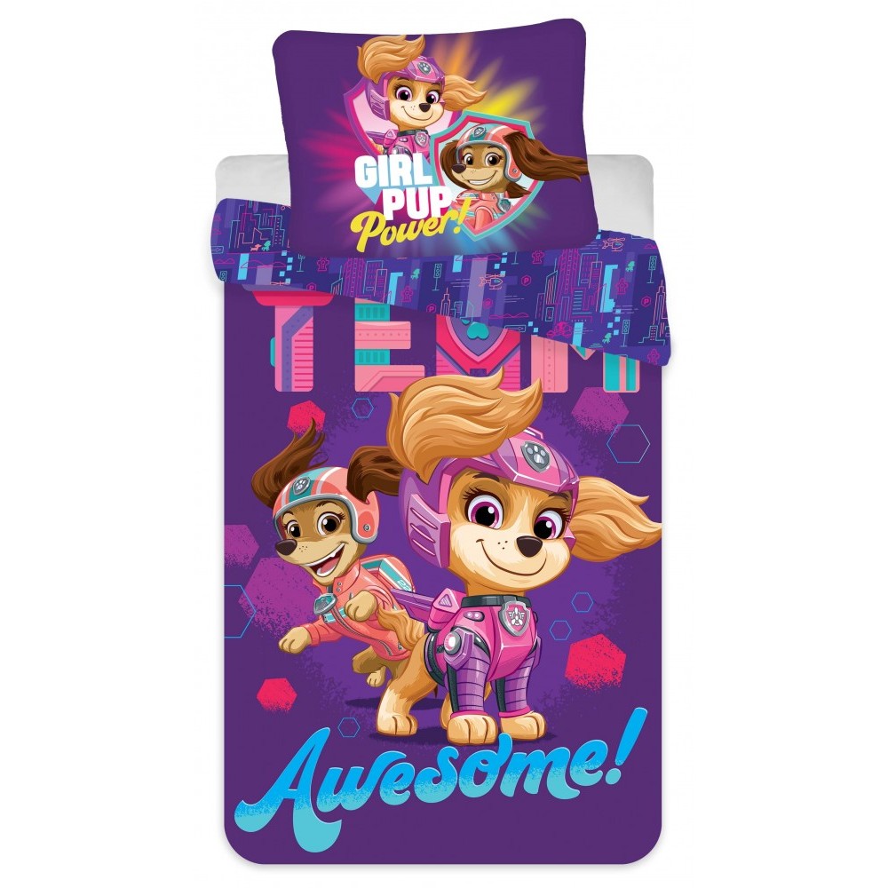 Paw Patrol Awesome children's bedding cover 100×140cm, 40×45 cm