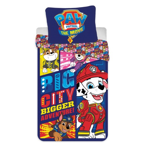 Paw Patrol Big City children's bedding set 100×135cm, 40×60 cm