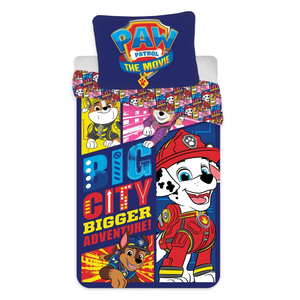Paw Patrol Big City children's bedding set 100×135cm, 40×60 cm
