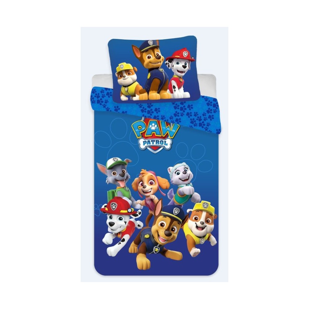 Paw Patrol Blue children's bedding set 100×140cm, 40×45 cm