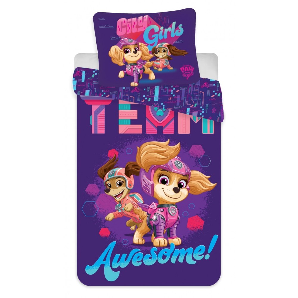 Paw Patrol City Girls Children’s Bedding Set 100×135cm, 40×60 cm