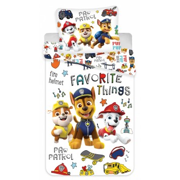 Paw Patrol Favorite Things kids bedding set 100×135cm, 40×60 cm