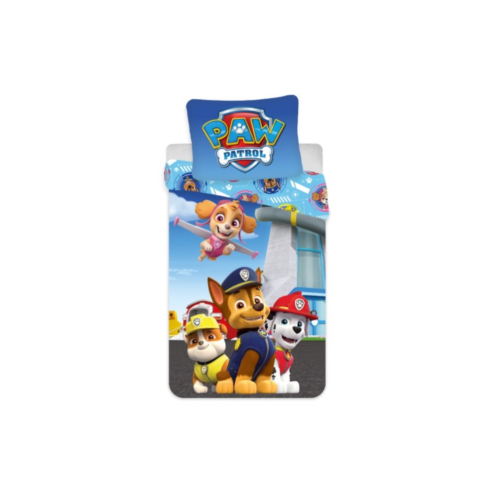Paw Patrol Flying children's bedding set 100×140cm, 40×45 cm