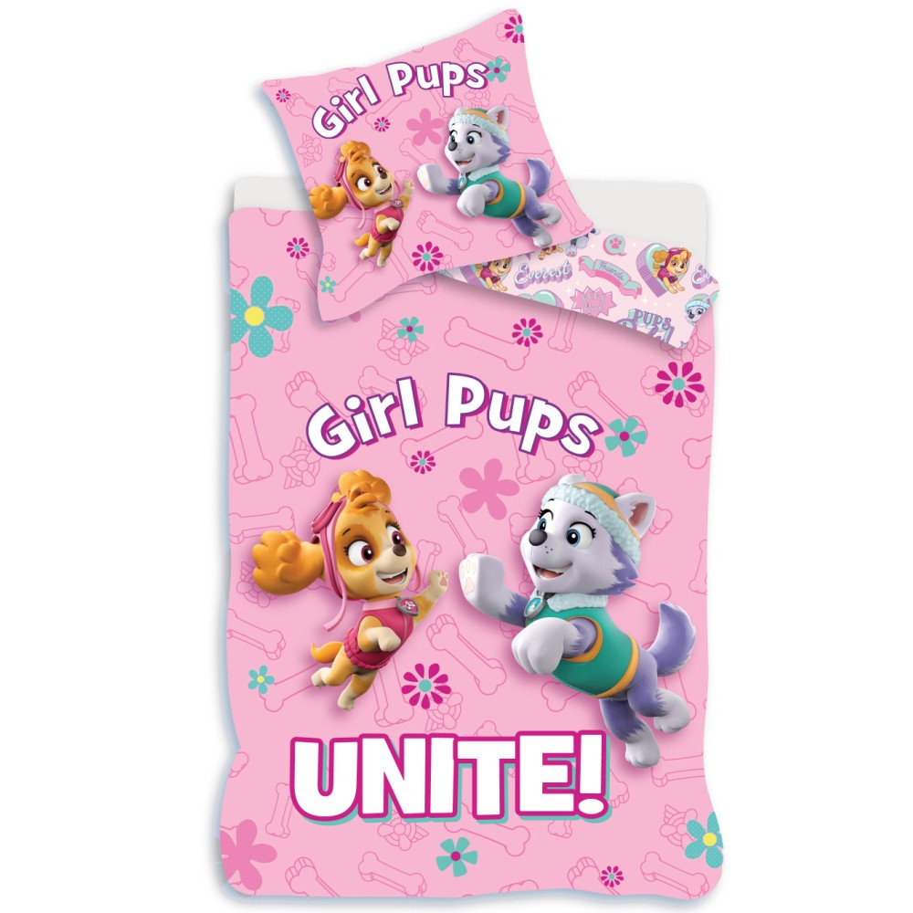 Paw Patrol Girl Unite children's bedding set 100×135cm, 40×60 cm