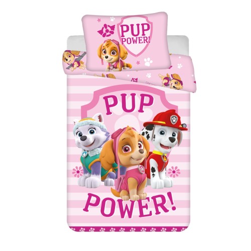 Paw Patrol Pup Power children's bedding set 100×135cm, 40×60 cm