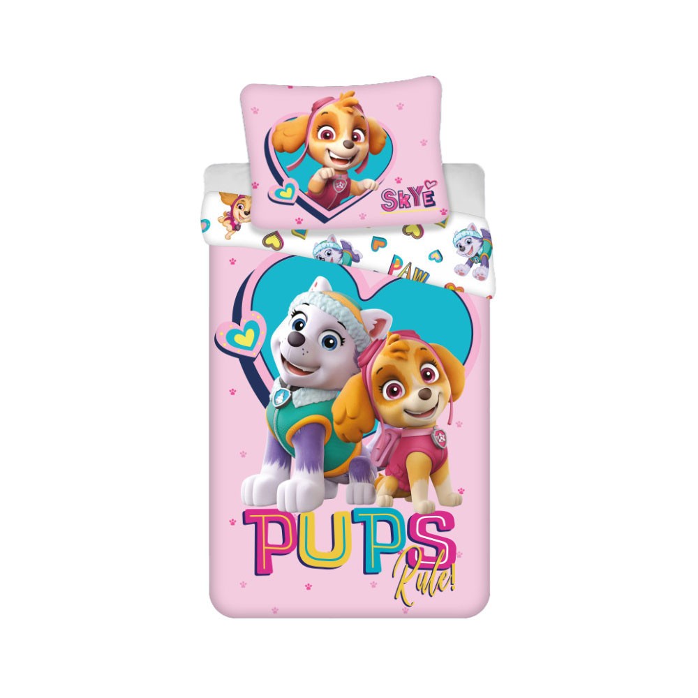 Paw Patrol Pups Rule children's bedding cover 100×135cm, 40×60 cm