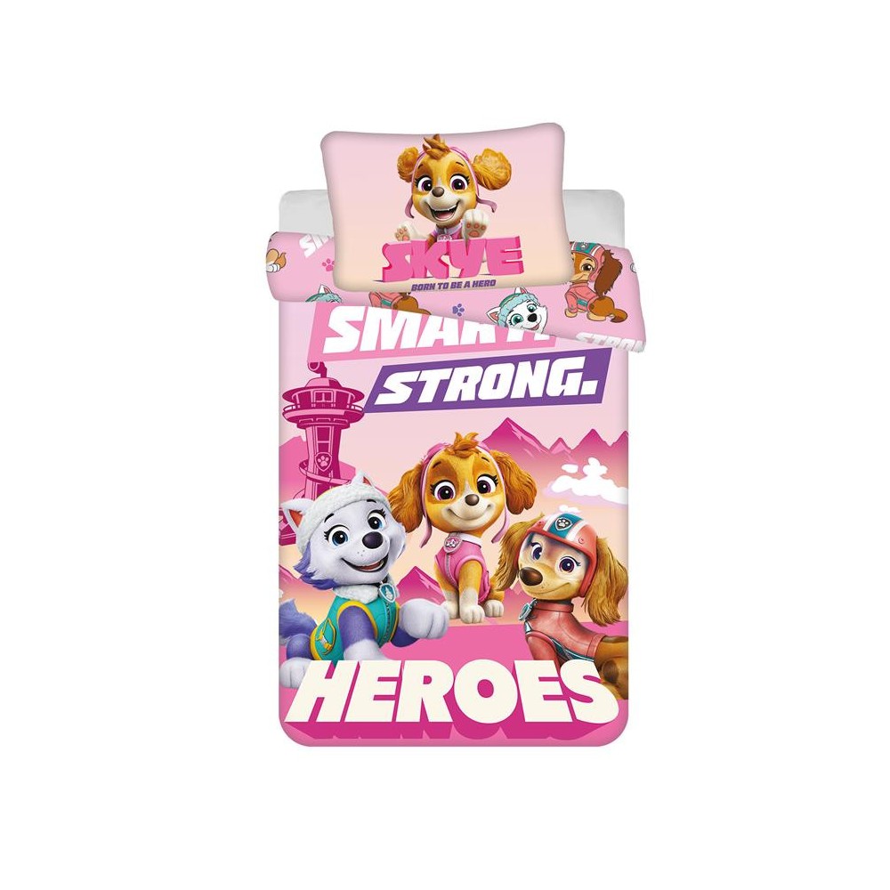 Paw Patrol Smart Strong children's bedding cover 100×135cm, 40×60 cm
