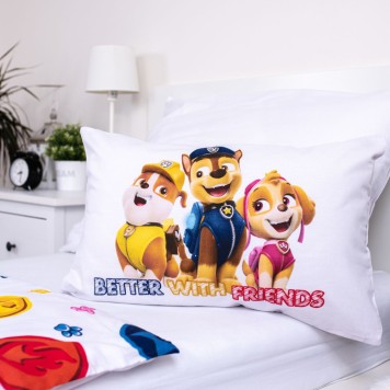Paw Patrol Teamwork children's bedding cover 100×135cm, 40×60 cm