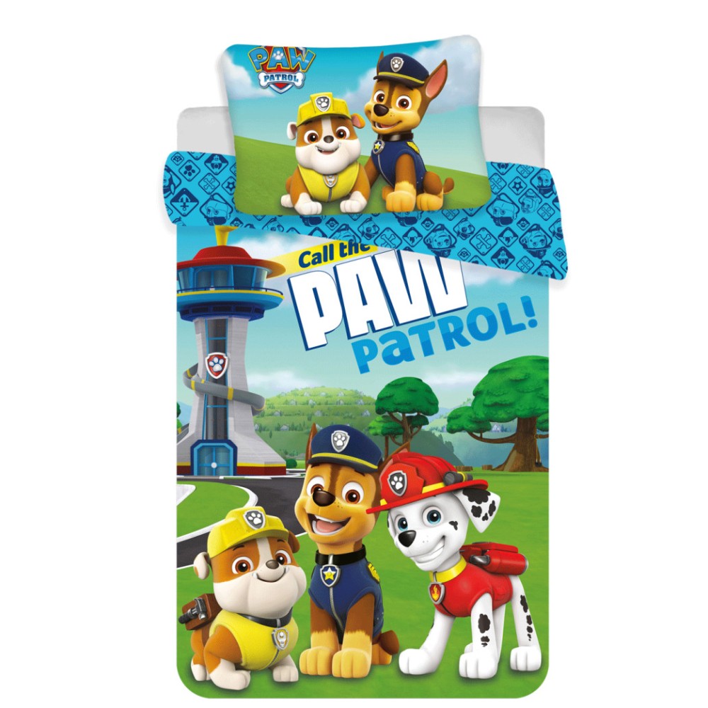 Paw Patrol Tower children's bedding set 100×135cm, 40×60 cm