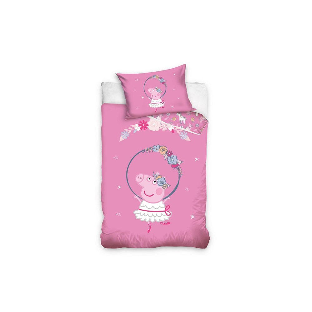 Peppa Pig Ballerina  children's bedding set 100×135cm, 40×60 cm