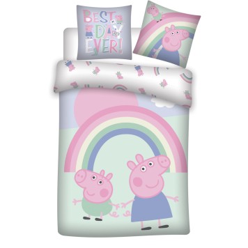 Peppa Pig Best Day children's bedding set 100×135cm, 40×60 cm