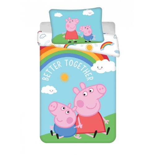 Peppa Pig Better Together  kids' bedding set 100×135cm, 40×60 cm