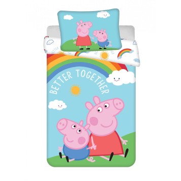 Peppa Pig Better Together  kids' bedding set 100×135cm, 40×60 cm