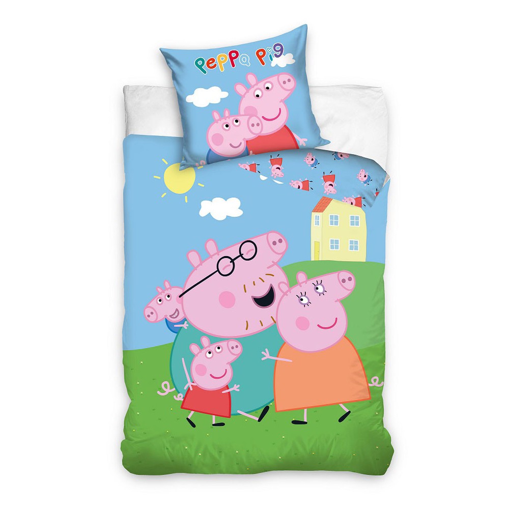 Peppa Pig Family children's bedding set 100×135 cm, 40×60 cm