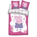 Peppa Pig Flowers children's bedding set 100×135cm, 40×60 cm
