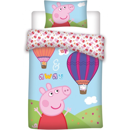 Peppa Pig Hot-air Balloon children's bedding set 100×140cm, 40×45 cm