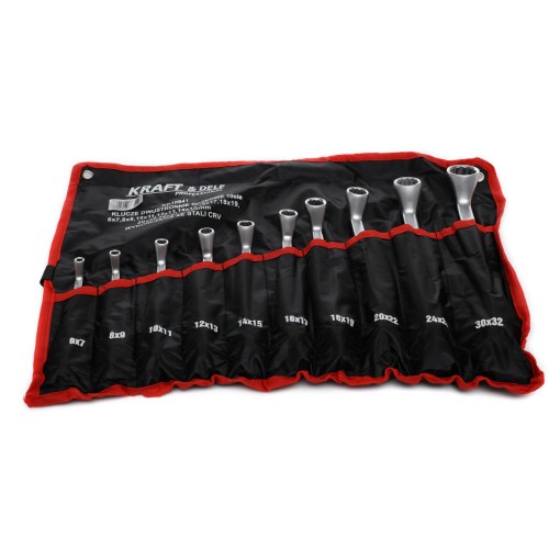 KLUCZE DWUSTRONNIE-OCZKOWE 10el. KD10941