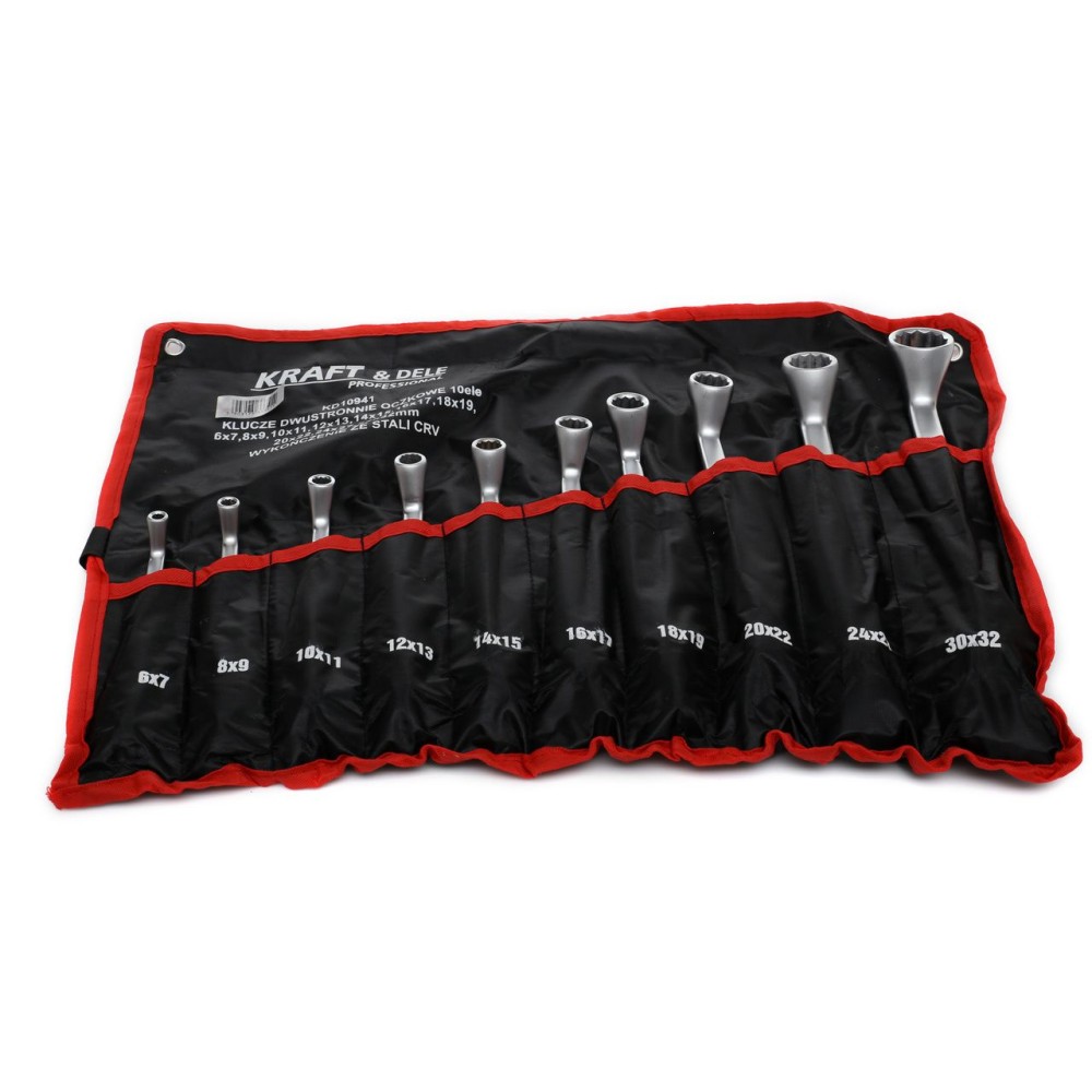 KLUCZE DWUSTRONNIE-OCZKOWE 10el. KD10941