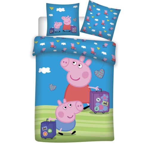 Peppa Pig Travel Children's bedding set 100×135cm, 40×60 cm