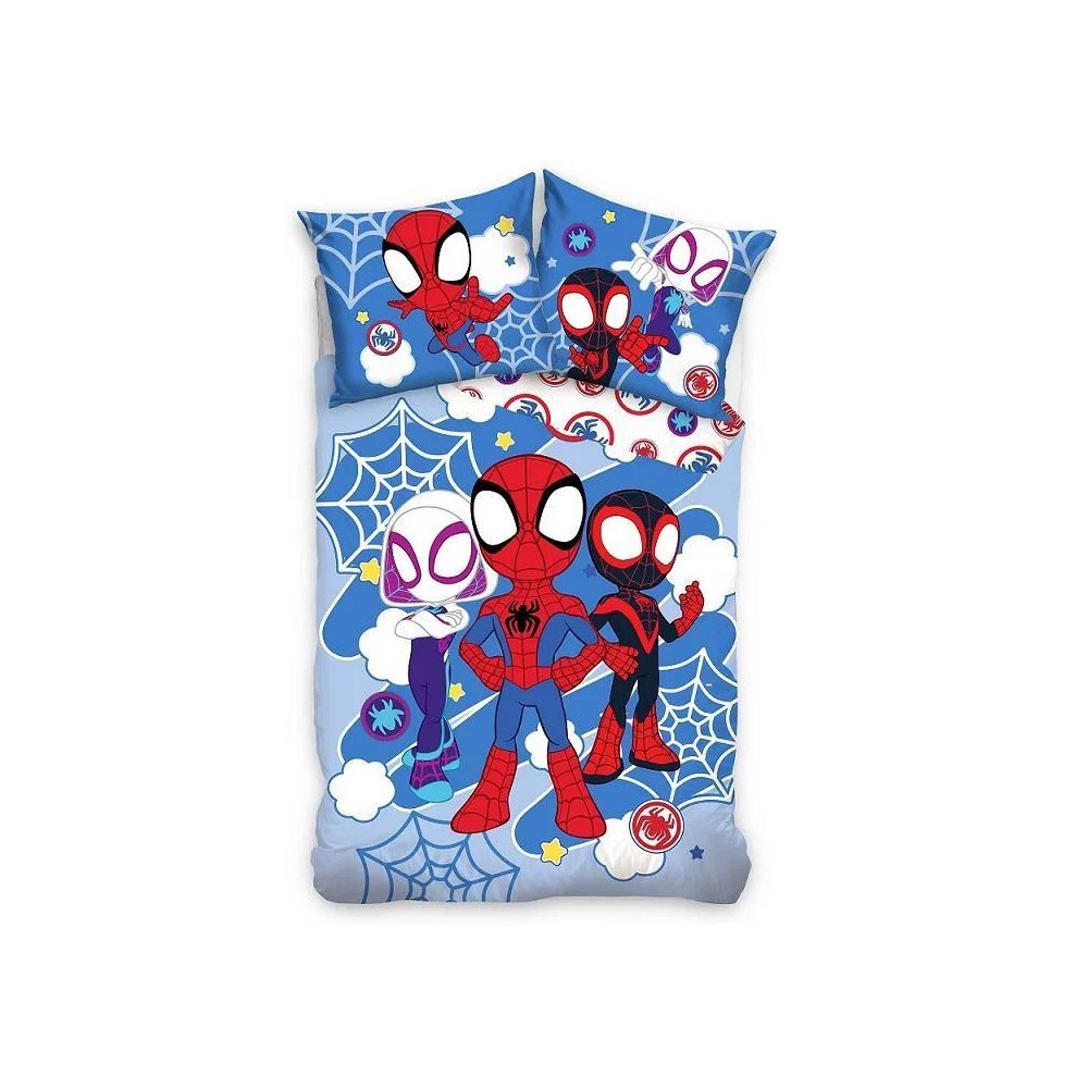 Spiderman Spidey Light children's bedding cover 100×135 cm, 40×60 cm