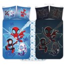 Spiderman Spidey glow-in-the-dark kid, nursery bedding set 100x135cm, 40x60cm