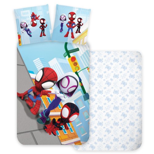 Spiderman Squad children's duvet cover 100×135 cm, 40×60 cm