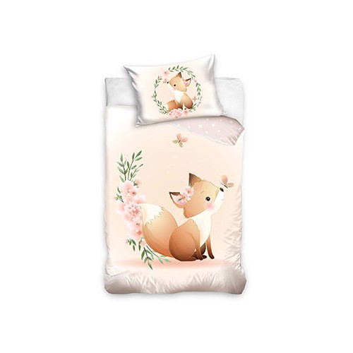 Fox children's bedding set 90x120 cm, 40x60 cm