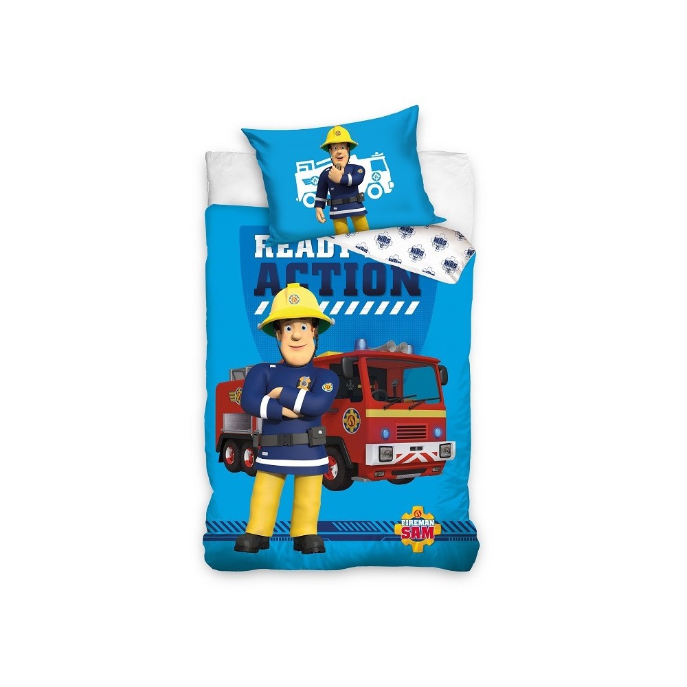 Fireman Sam Ready Action children's bedding set 100x135 cm, 40x60 cm