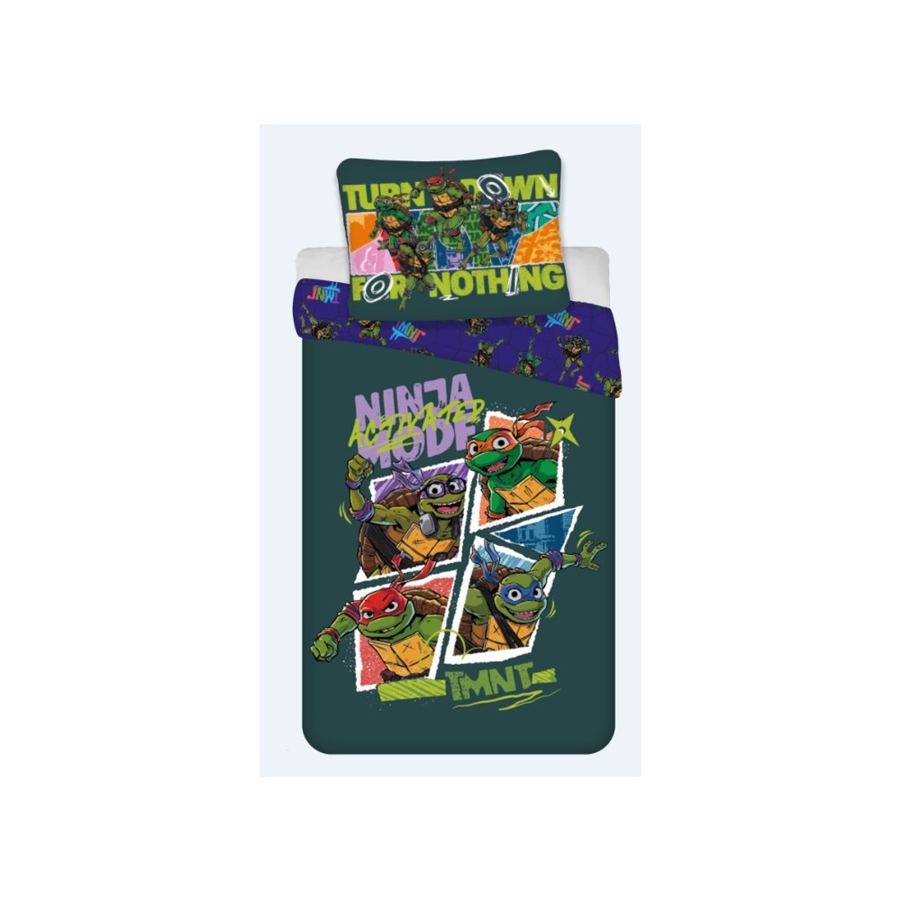 Teenage Mutant Ninja Turtles Activated children, kindergarten bedding cover 100×135cm, 40×60 cm