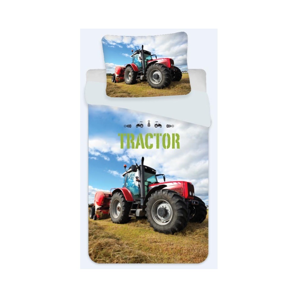 Tractor children's bedding set 100×140cm, 40x45 cm