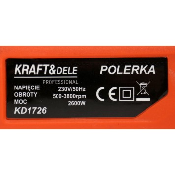 Polisseuse Électrique 2600w 180 mm