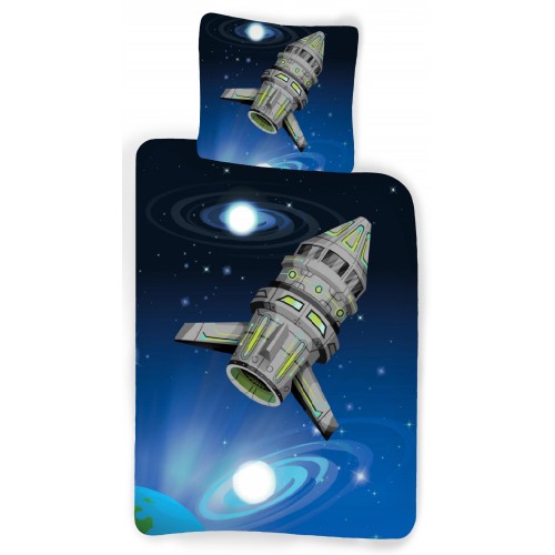 Space boat children's bedding set 100×140 cm, 40×45 cm