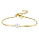 Victoria Gold-Colored White Pearl Bracelet