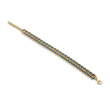 Victoria Gold-colored blue patterned bracelet