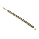 Victoria Gold-colored blue patterned bracelet