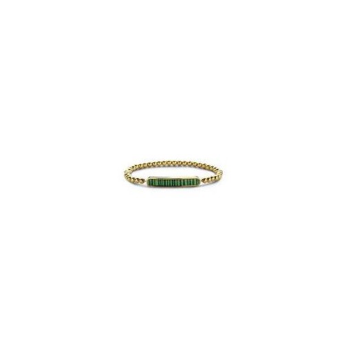 Victoria Gold-colored green patterned bracelet