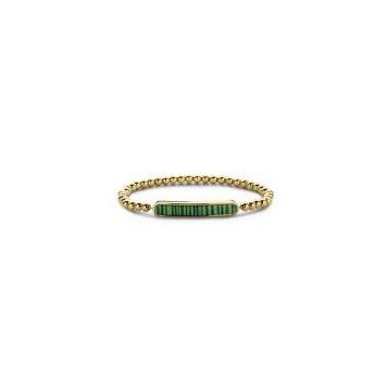 Victoria Gold-colored green patterned bracelet