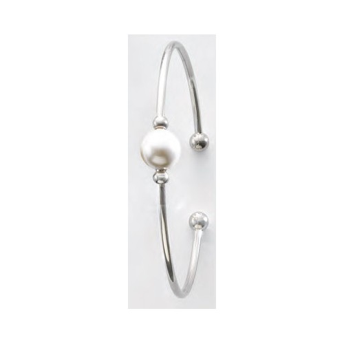 Victoria Silver Colored Pearl Bracelet