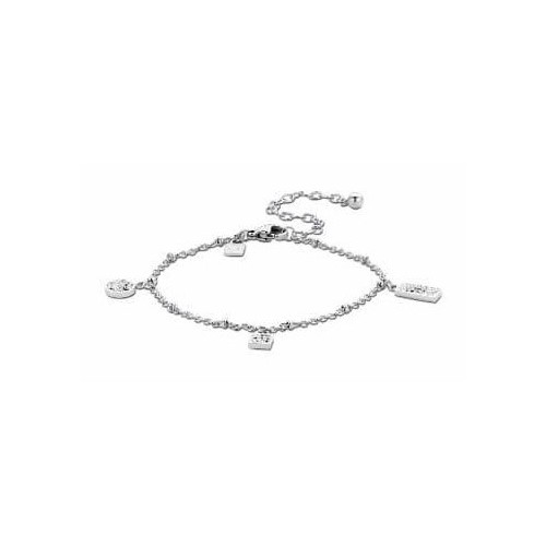 Victoria Silver-colored bracelet with white stones