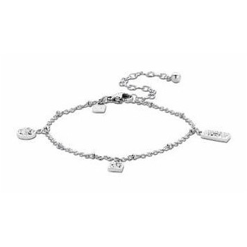 Victoria Silver-colored bracelet with white stones