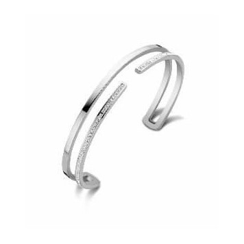 Victoria Silver-colored white stone bracelet