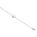 Victoria Silver-colored bracelet with white stones