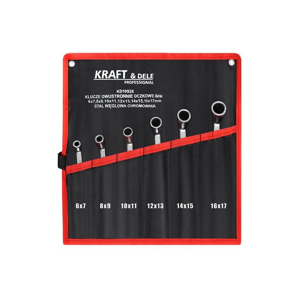 KLUCZE DWUSTRONNIE-OCZKOWE 6el. KD10928