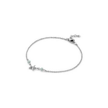 Victoria Silver Beaded Starfish Bracelet
