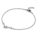 Victoria Silver Beaded Starfish Bracelet