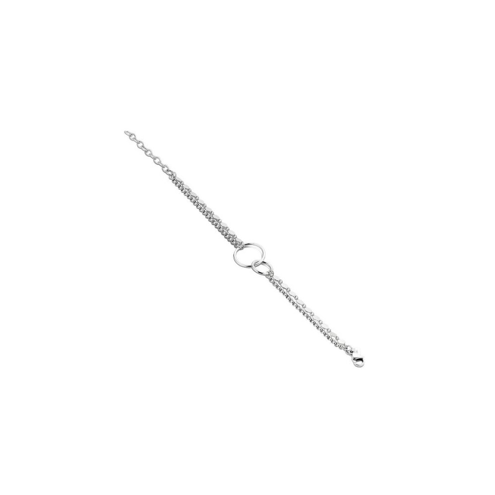 Victoria Silver Colored Hoop Bracelet