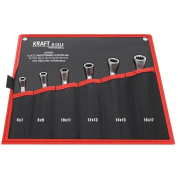 KLUCZE DWUSTRONNIE-OCZKOWE 6el. KD10928